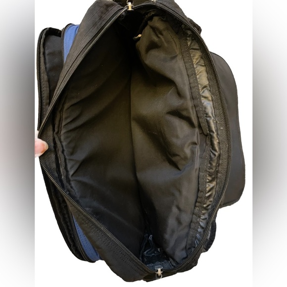 Eddie Bauer Blue & Black Messenger Bag with Laptop Carry on‎ Crossbody Bag - Picture 12 of 14